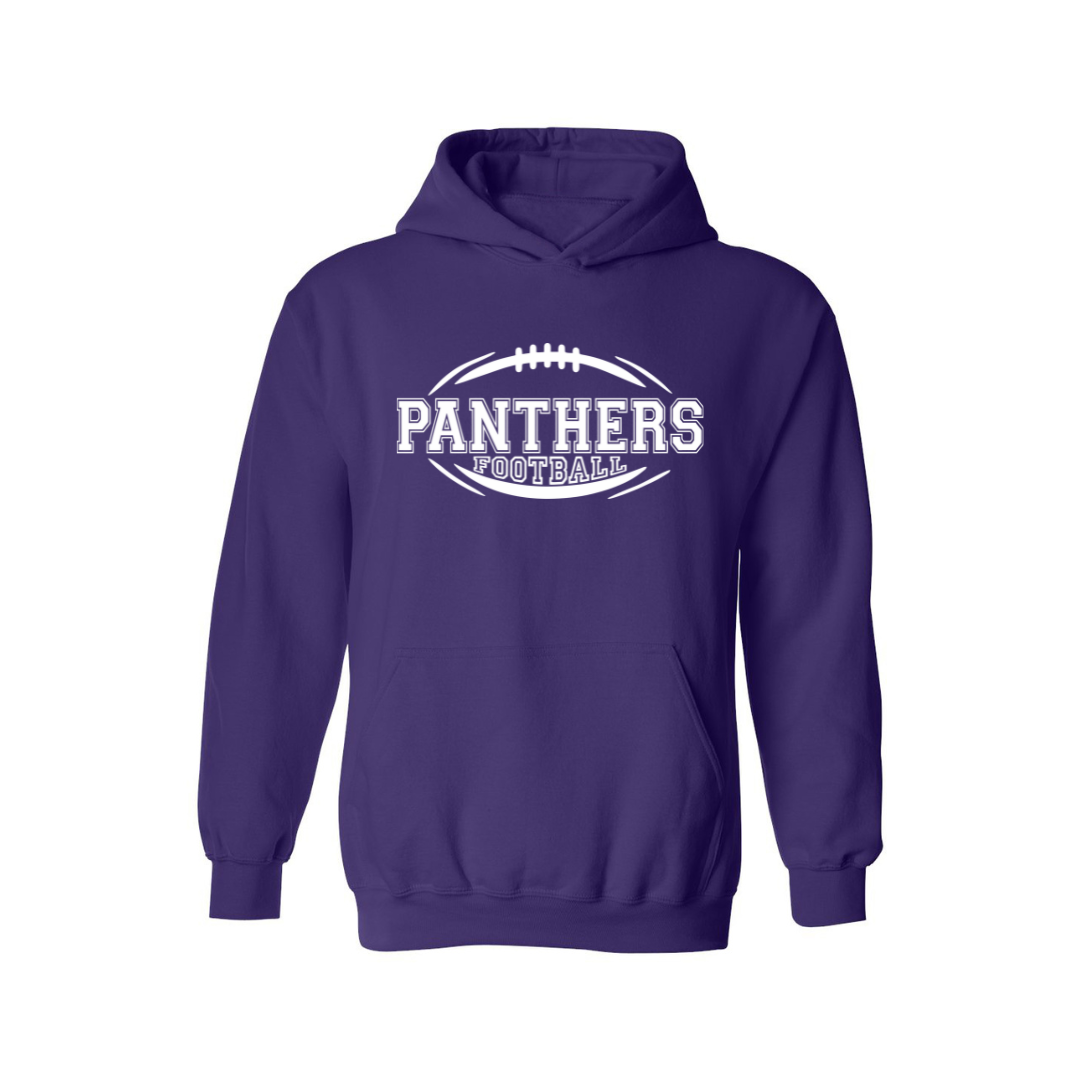 Panthers Football 24 White- Hooded Sweatshirt