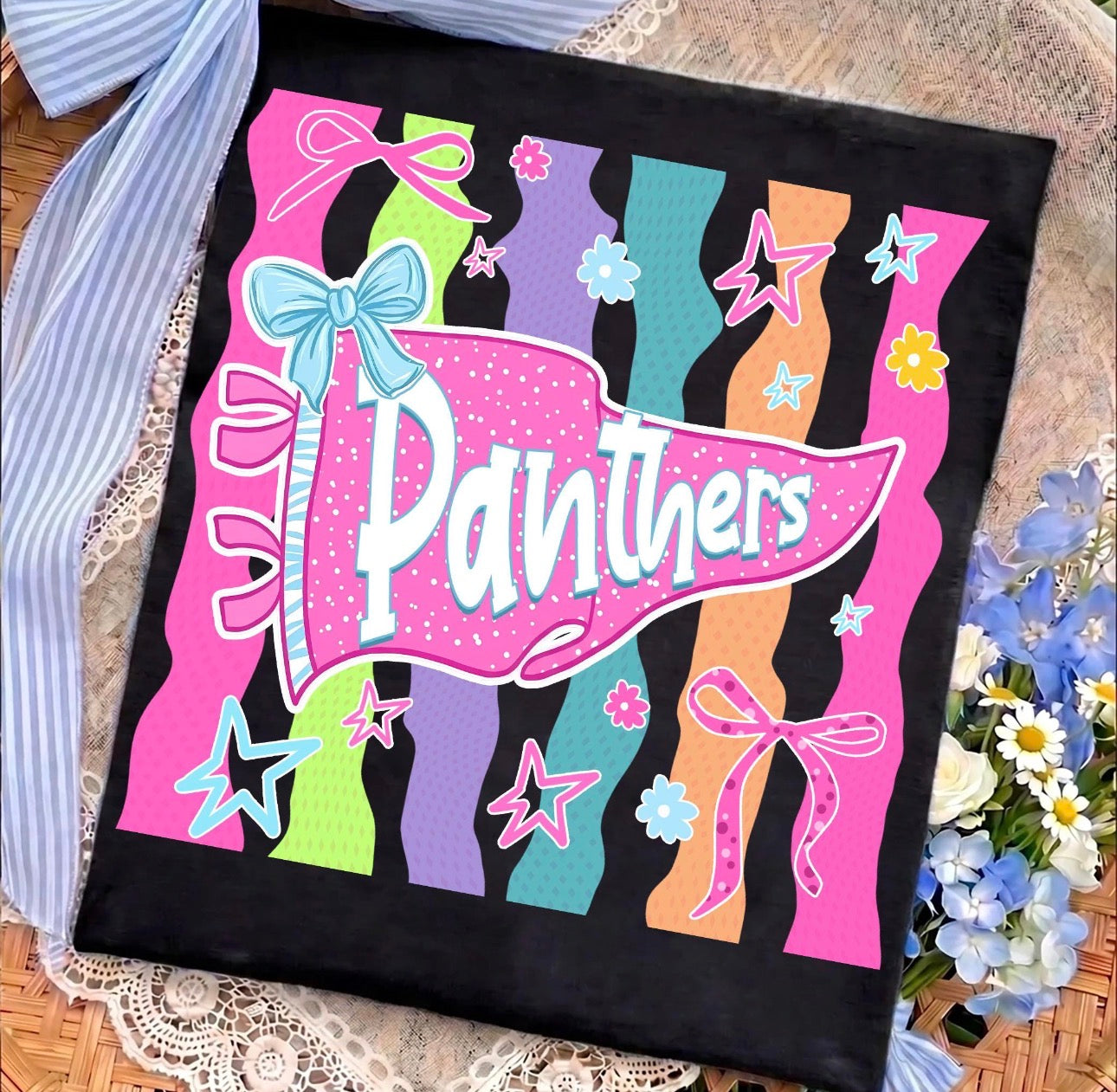 Colorful Striped Panthers- Youth