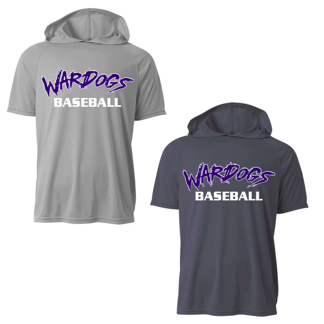 25 Wardogs Polyester Short Sleeve Hooded Tee- Adult