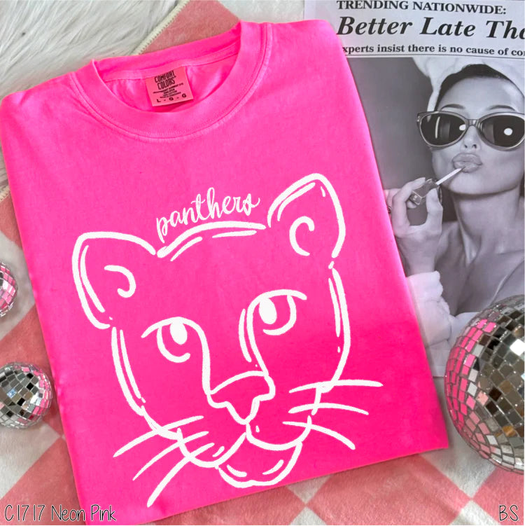 25 Hand Drawn Panther- Adult