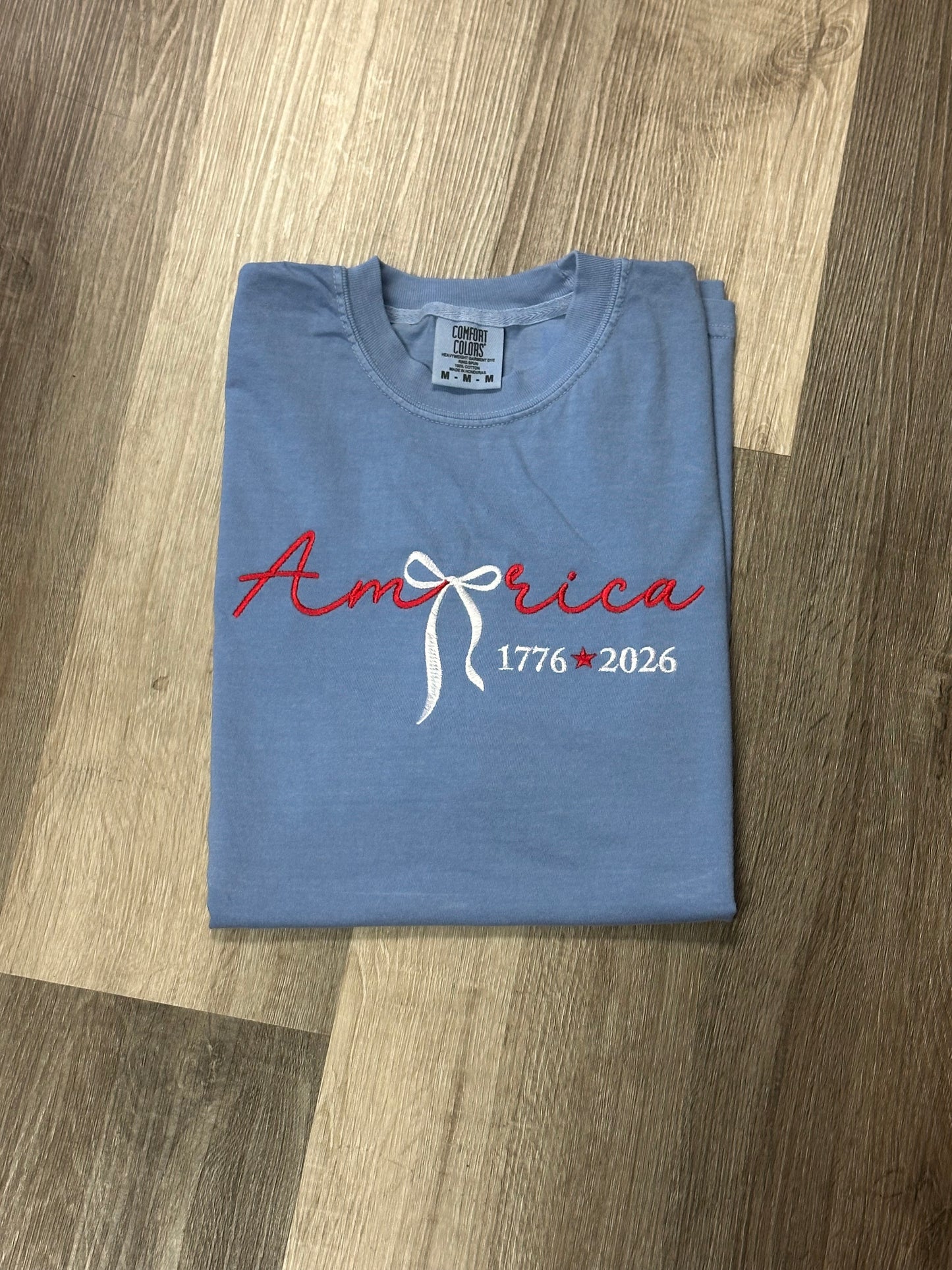 America Bow Embroidered CC Tee