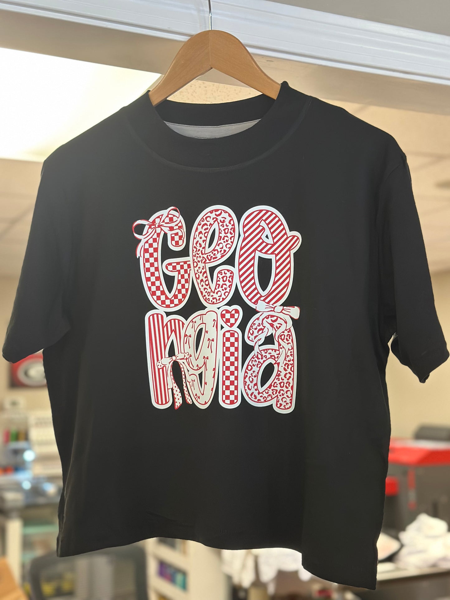 Black Georgia Boxy Tee