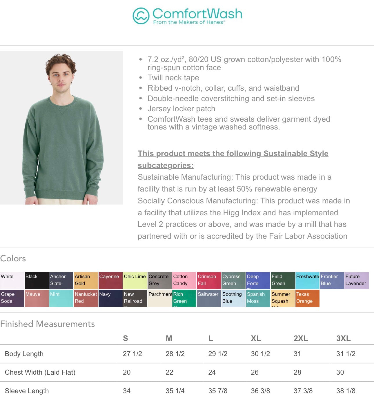 Union Co Panthers Comfort Wash- Adult