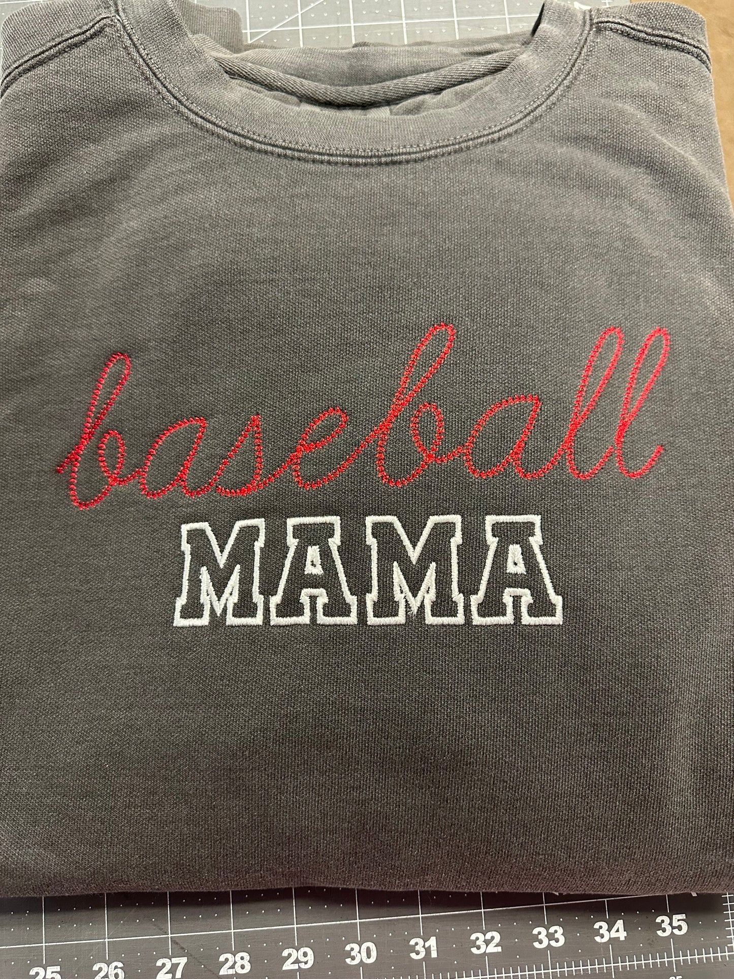 Baseball Mama Stitching
