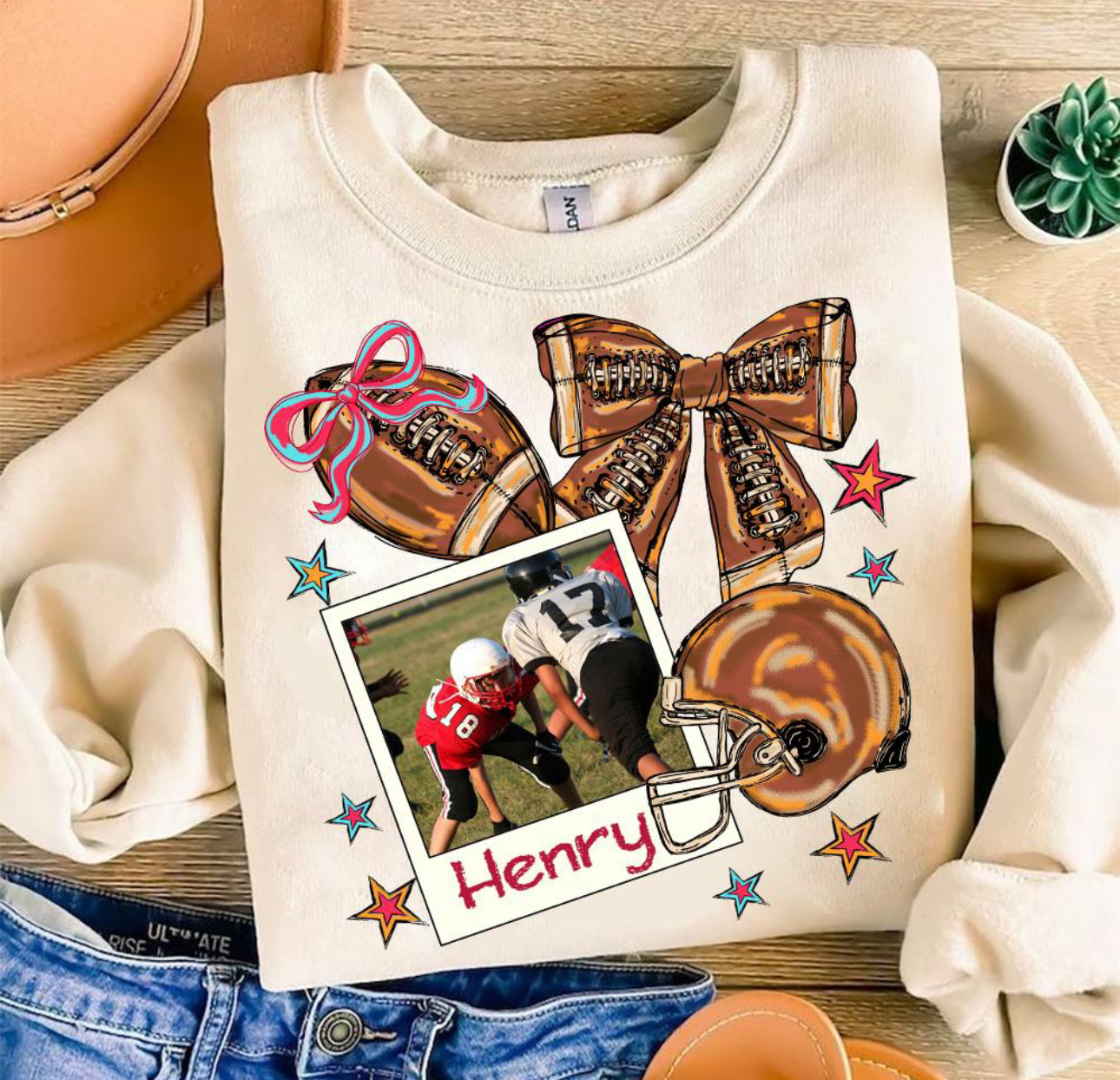 Football Custom Photo Top