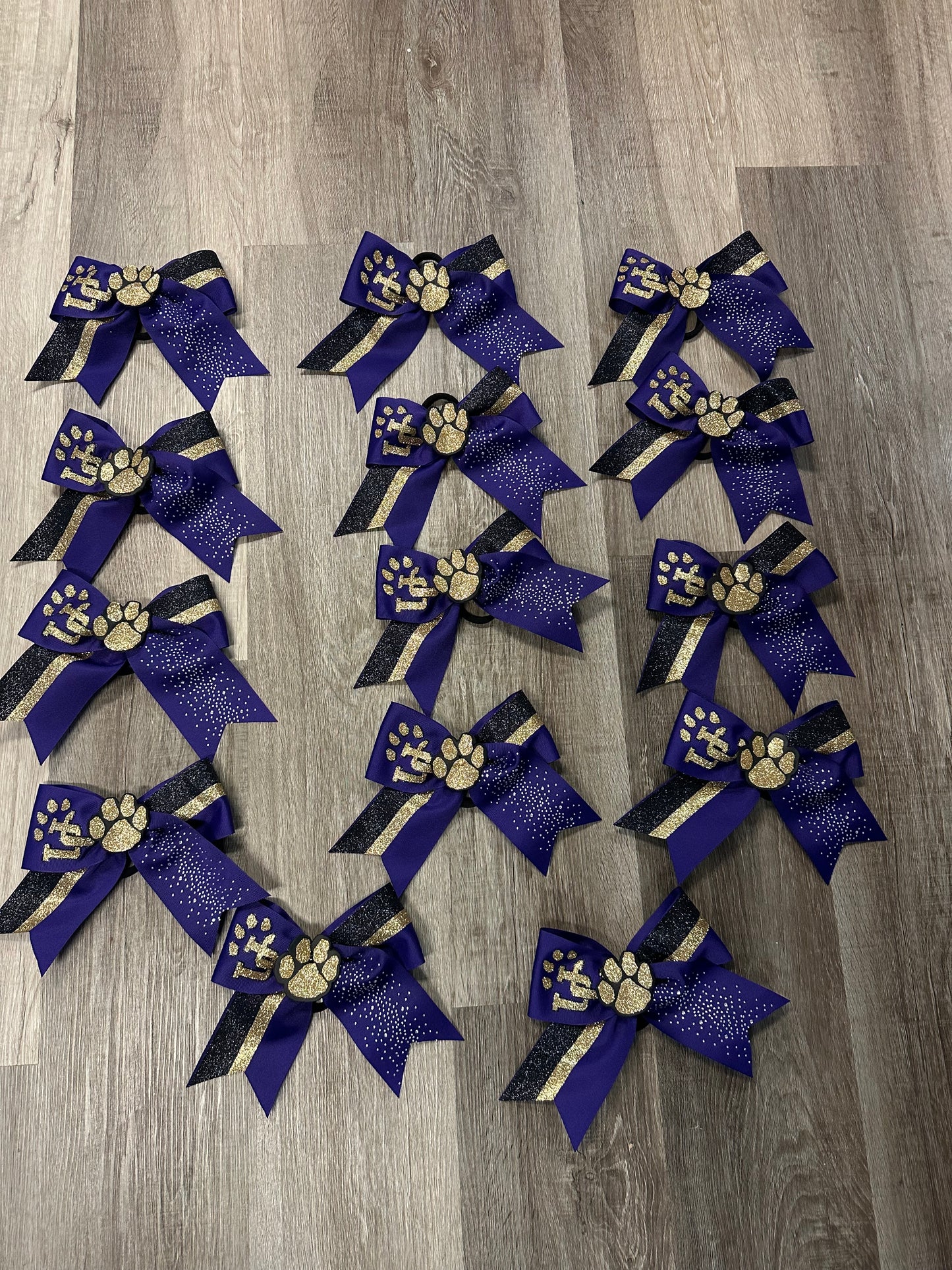UC Paw Center Rhinestone Bow