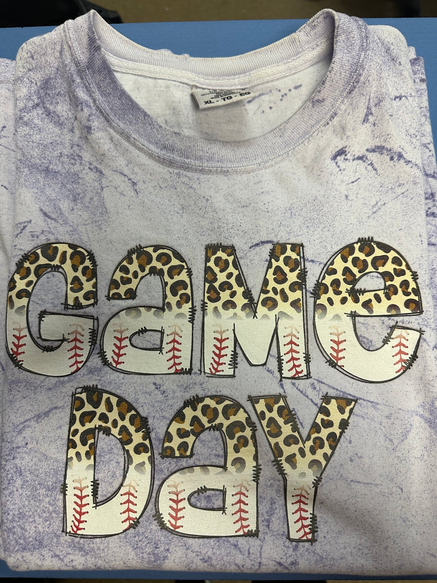 Game Day Leopard Baseball- Adult