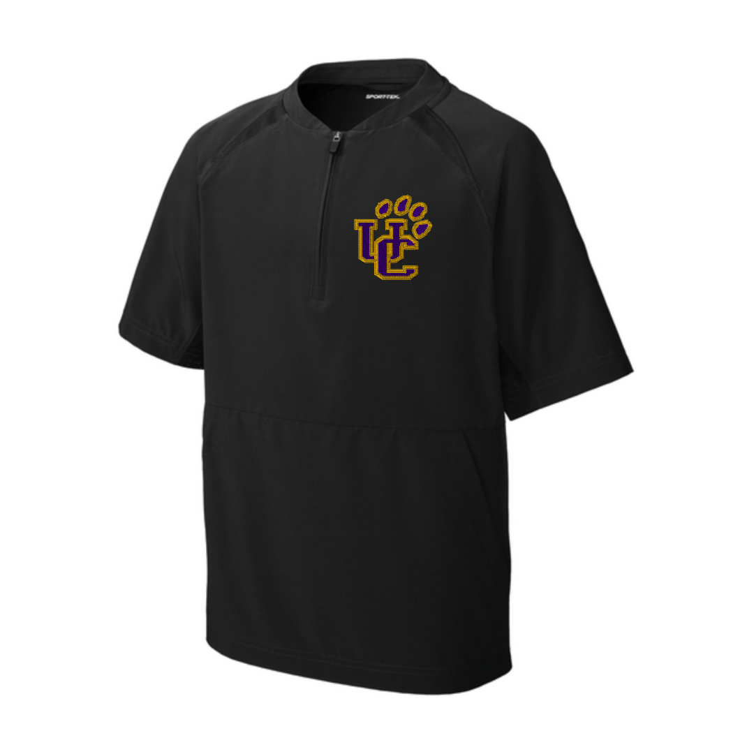 1/2 Zip UC Embroidered Short Sleeve Jacket