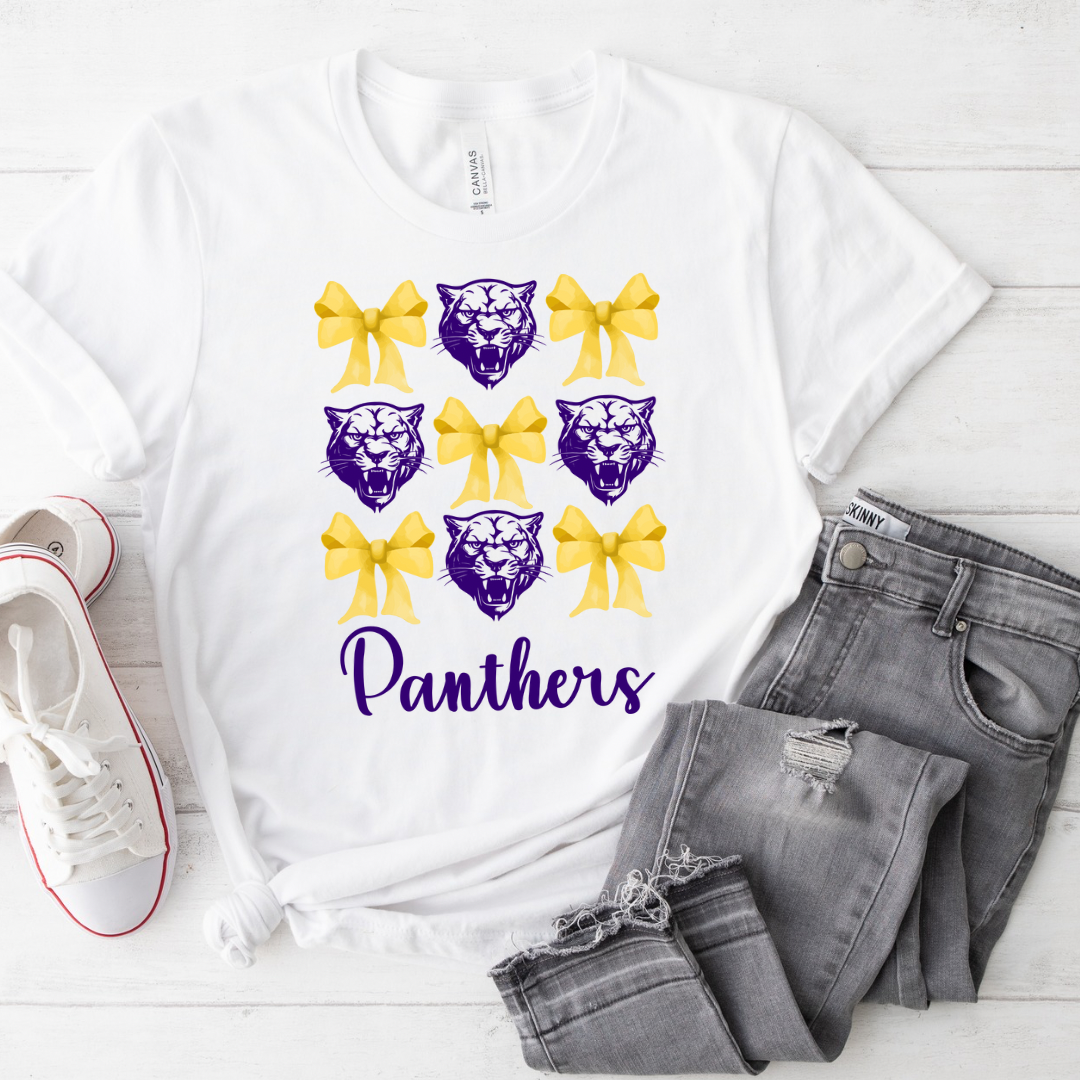 25 Panthers Coquette Bow- Adult