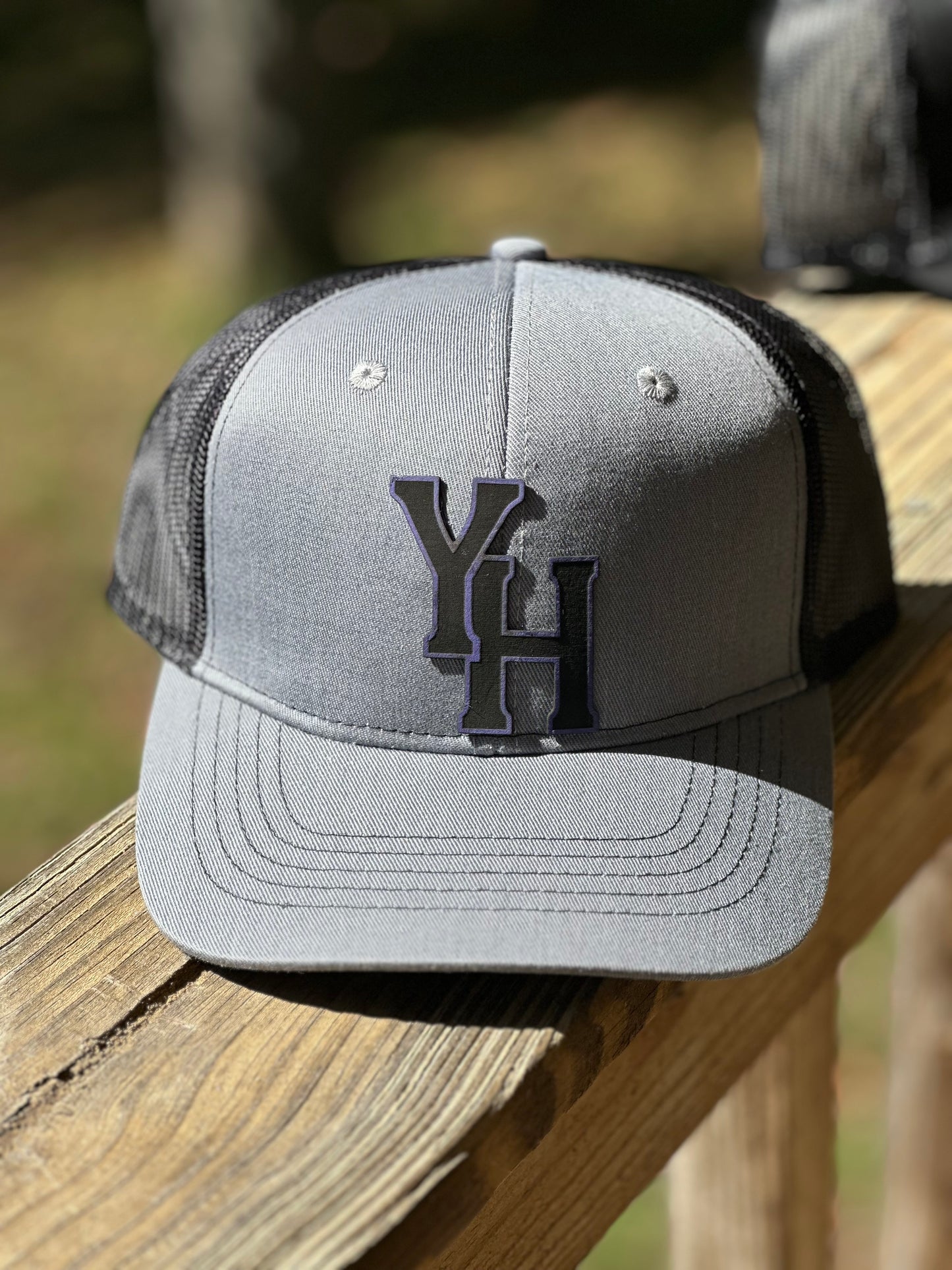 YH Logo Leather Patch Hat- Option 3