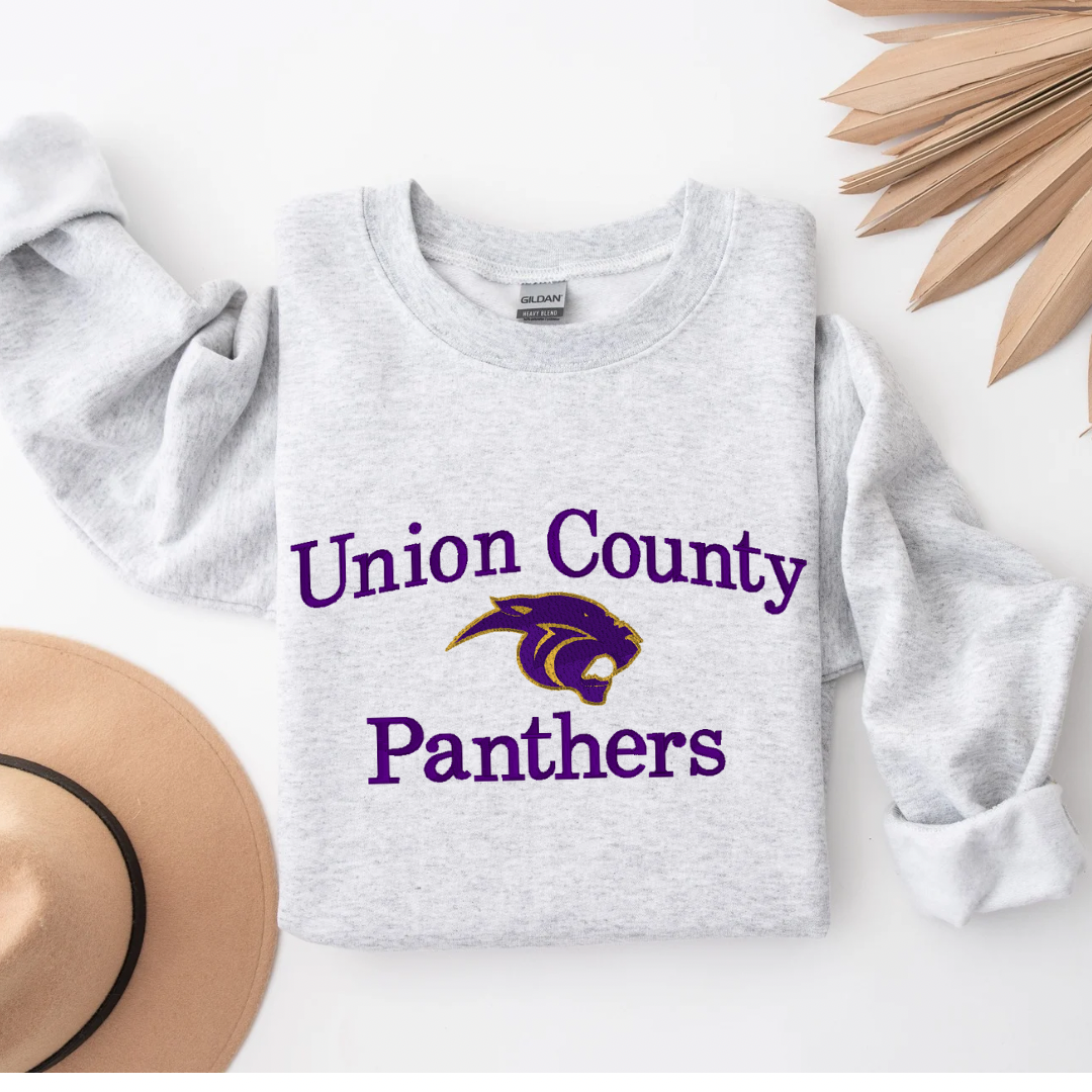 Union Co Panthers Embroidered Top- Adult