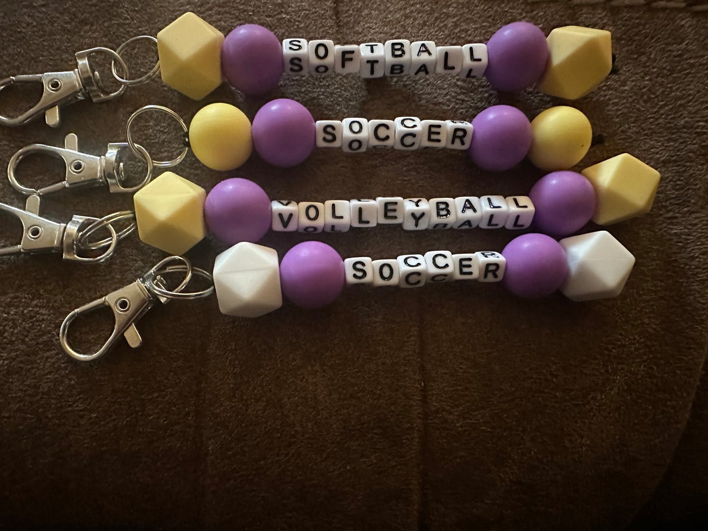 Sports Bead Keychain(Panthers)