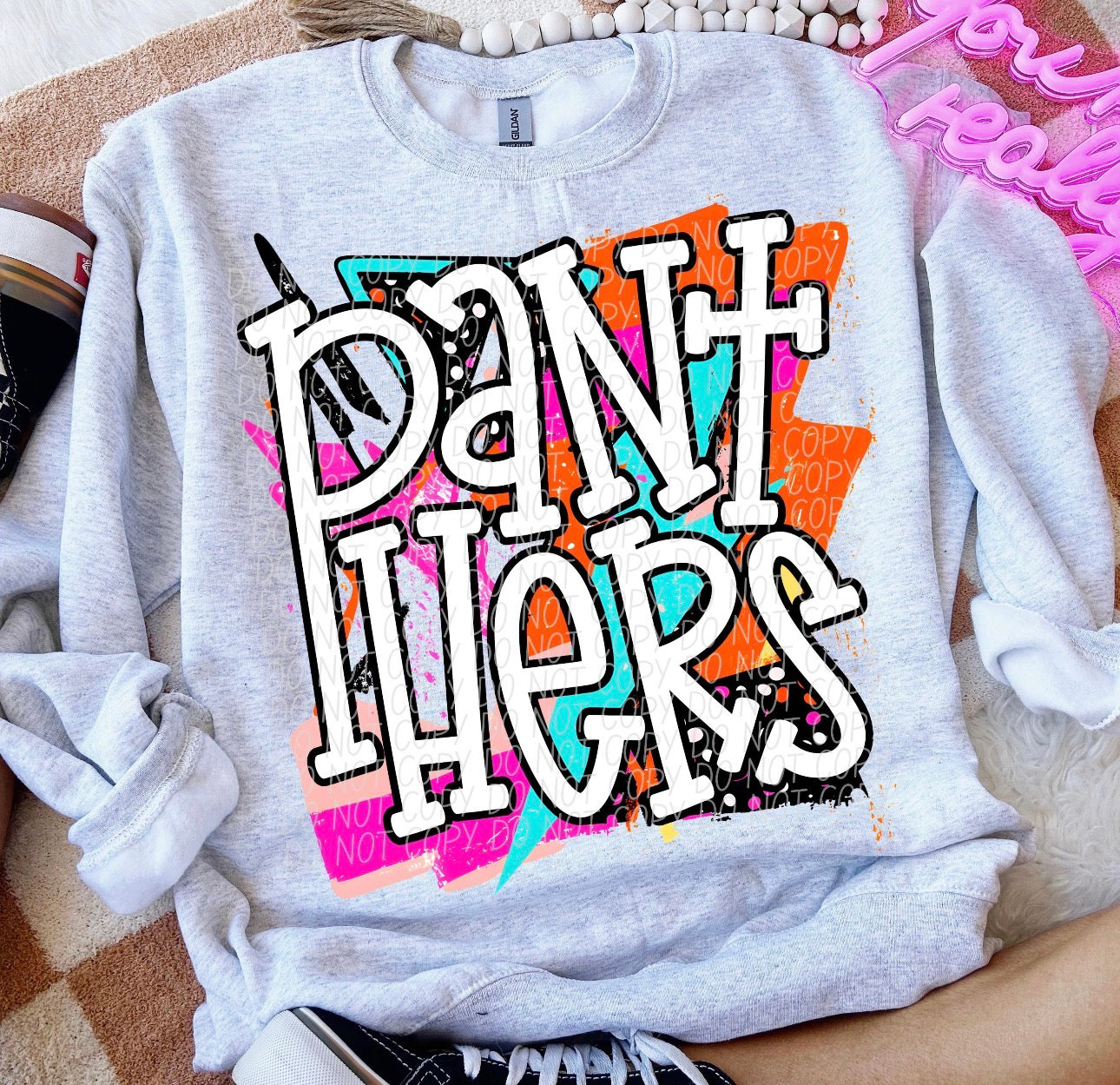 80's Throwback Panthers- Adult