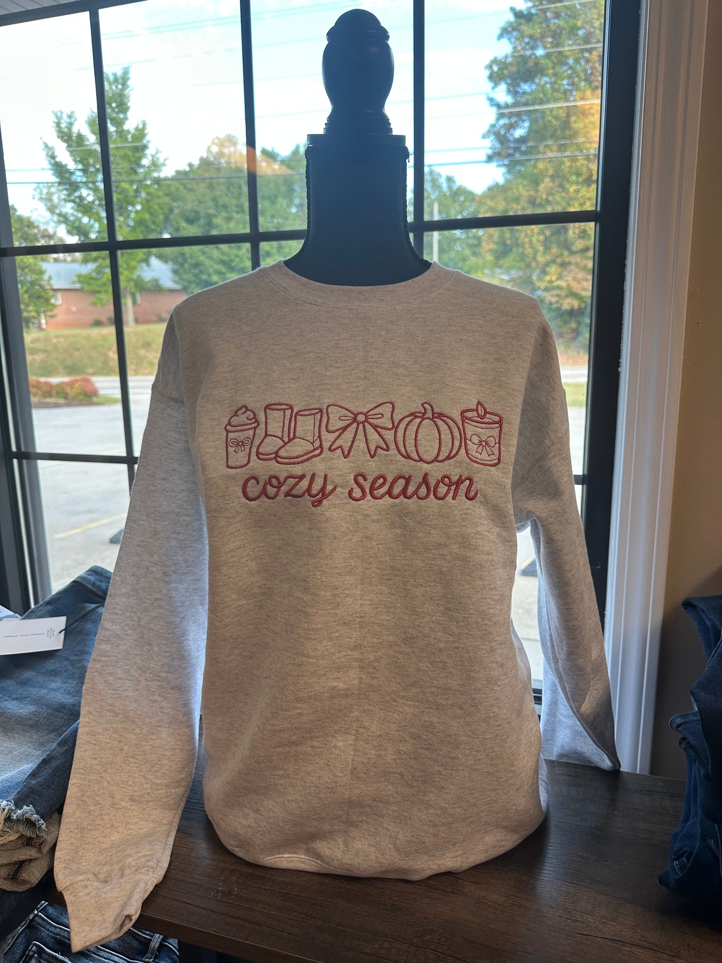 Cozy Season Crewneck-Embroidered