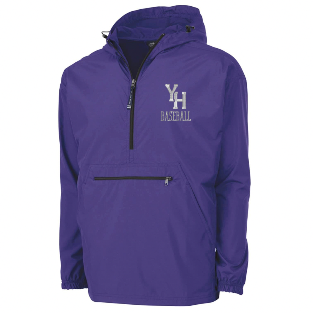 Charles River Unisex Pullover- Purple Adult YH Baseball