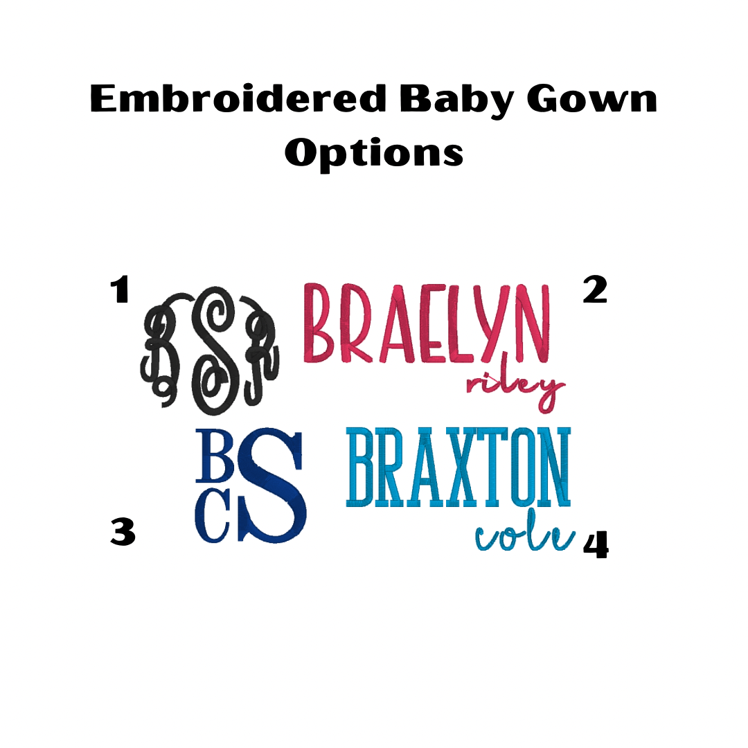 Embroidered Baby Gown Special