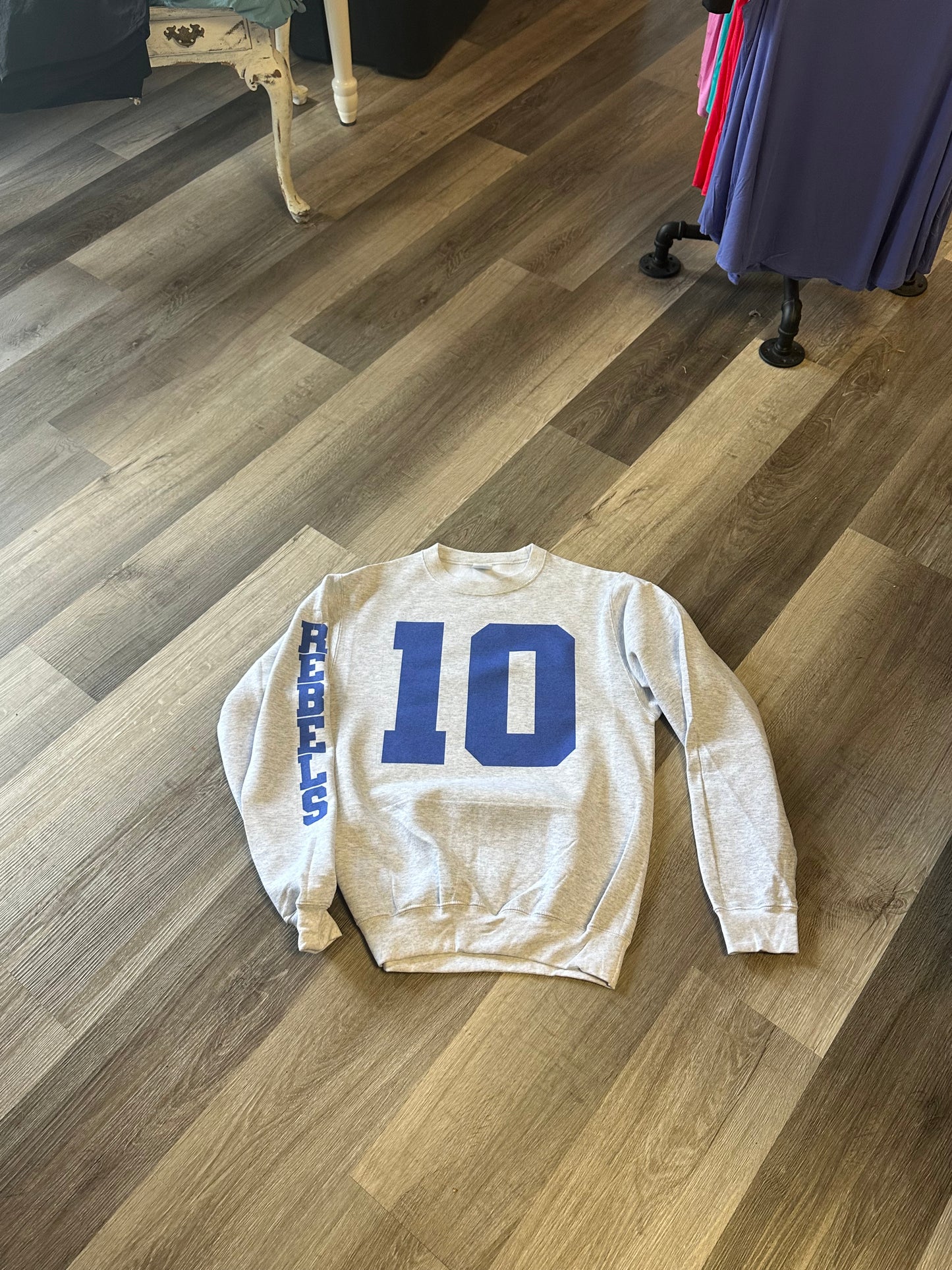 Sports Fan Number Crewneck