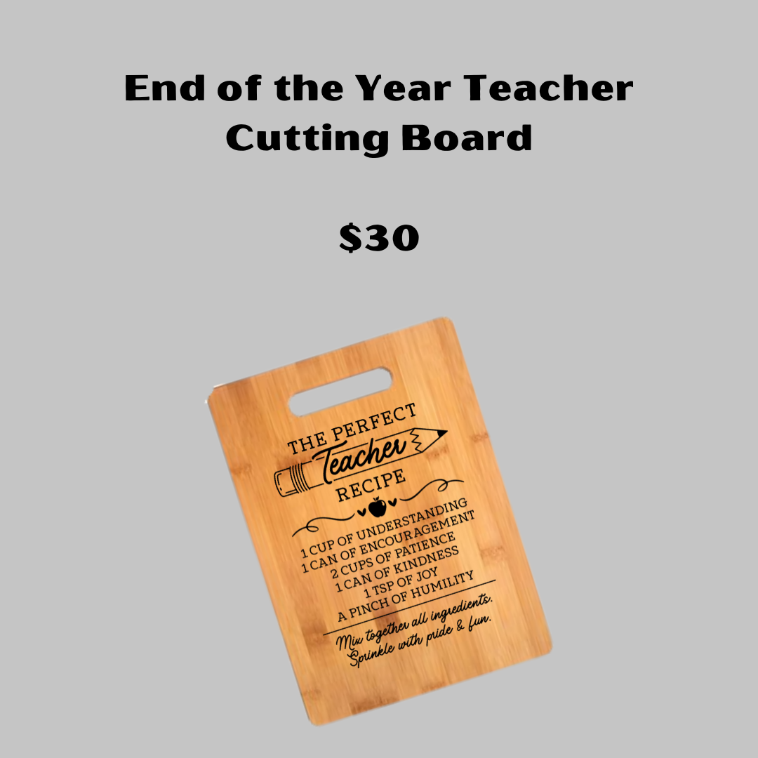 Teacher Bamboo Cutting Board