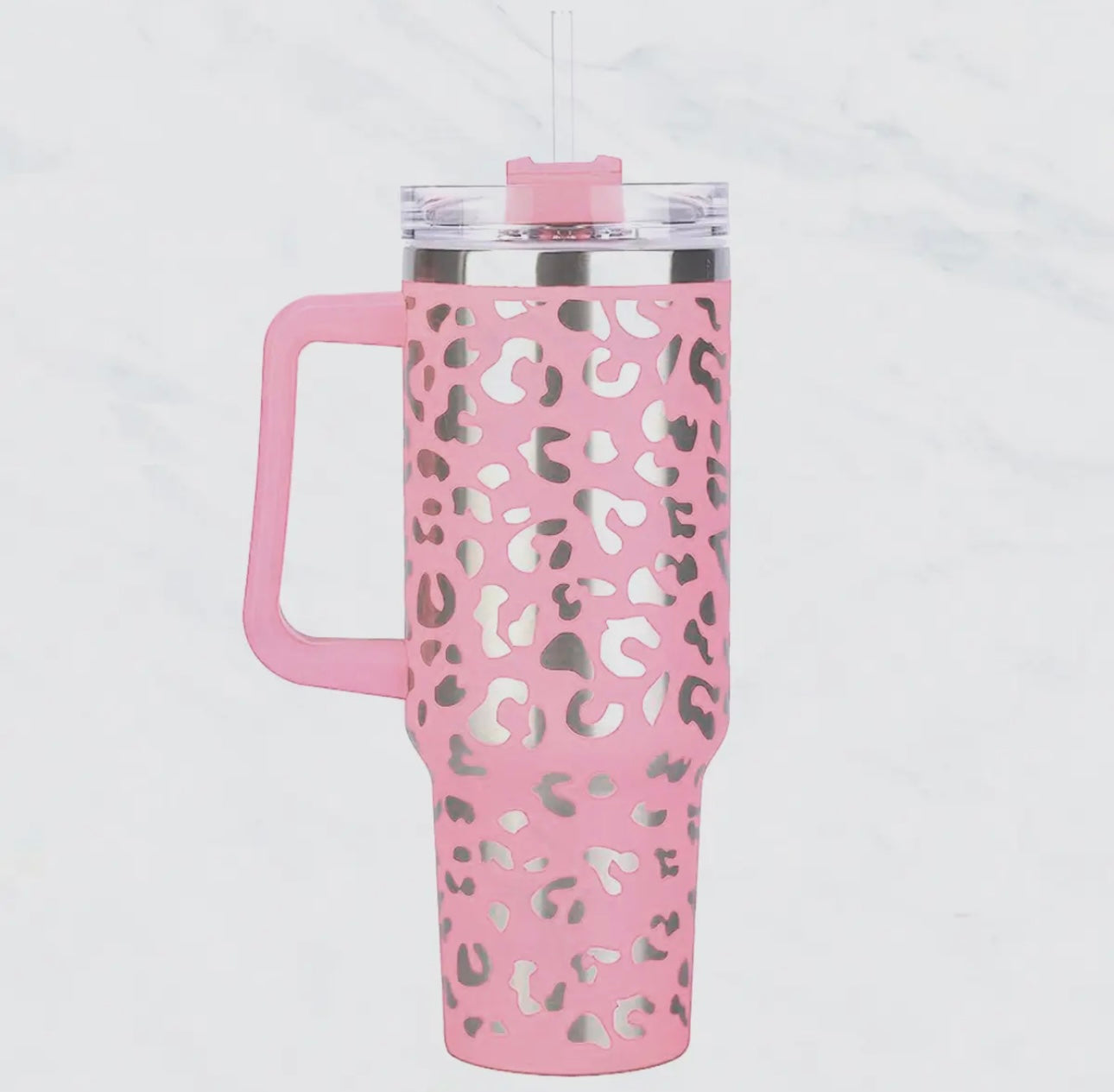 40oz Leopard Laser Engraved Tumbler