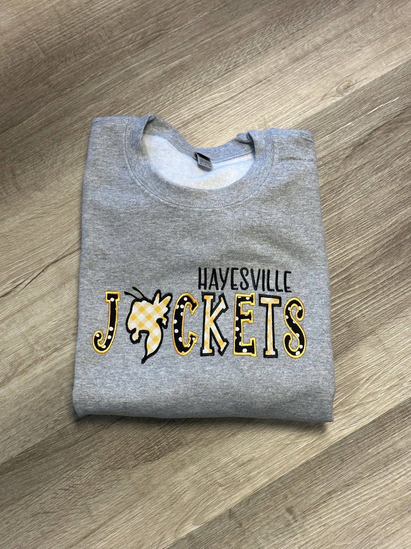 Team Spirit Mascot Applique Crewneck (Comfort Colors)