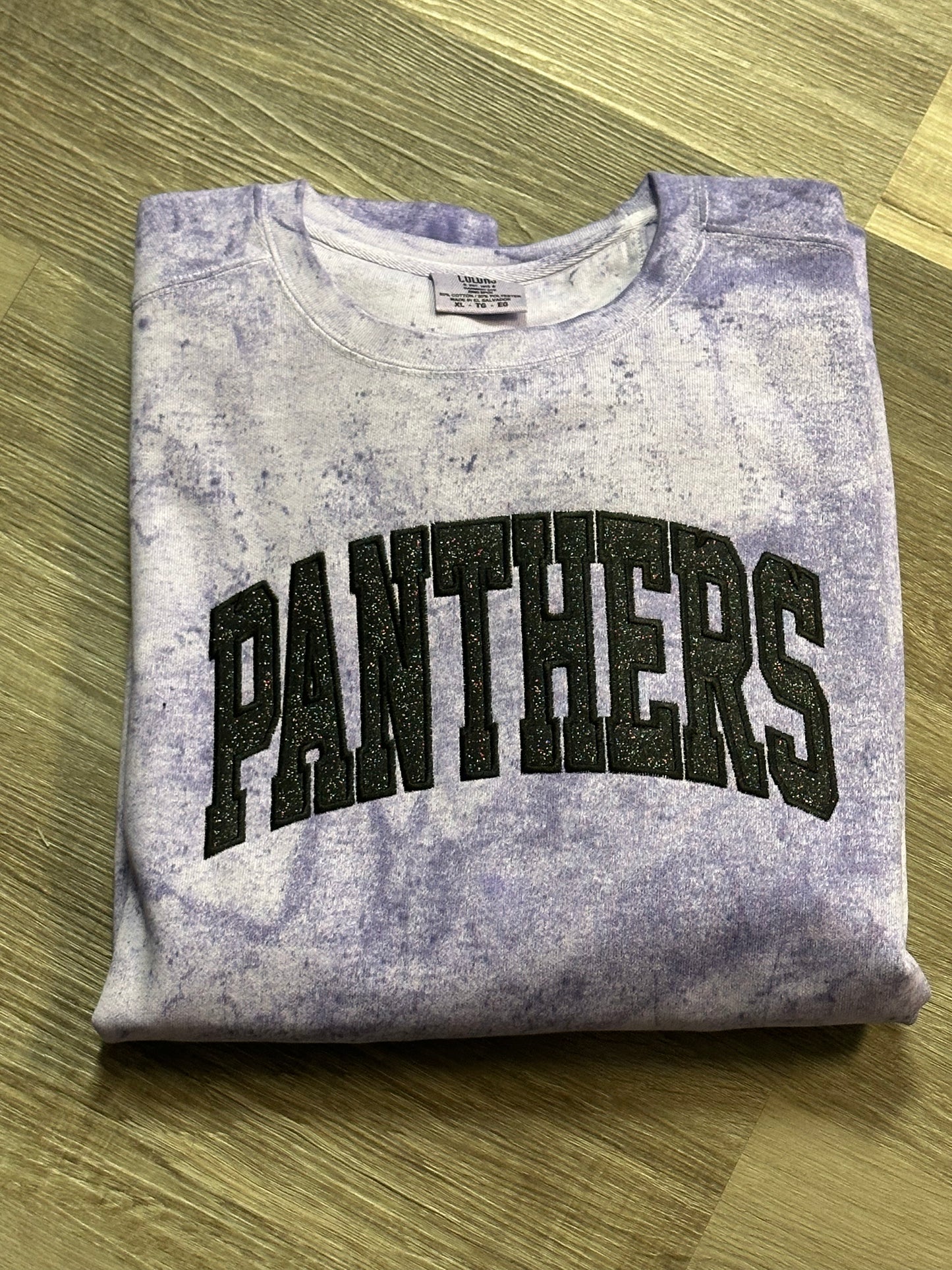 Team Spirit Applique Glitter Crewneck (Comfort Colors)