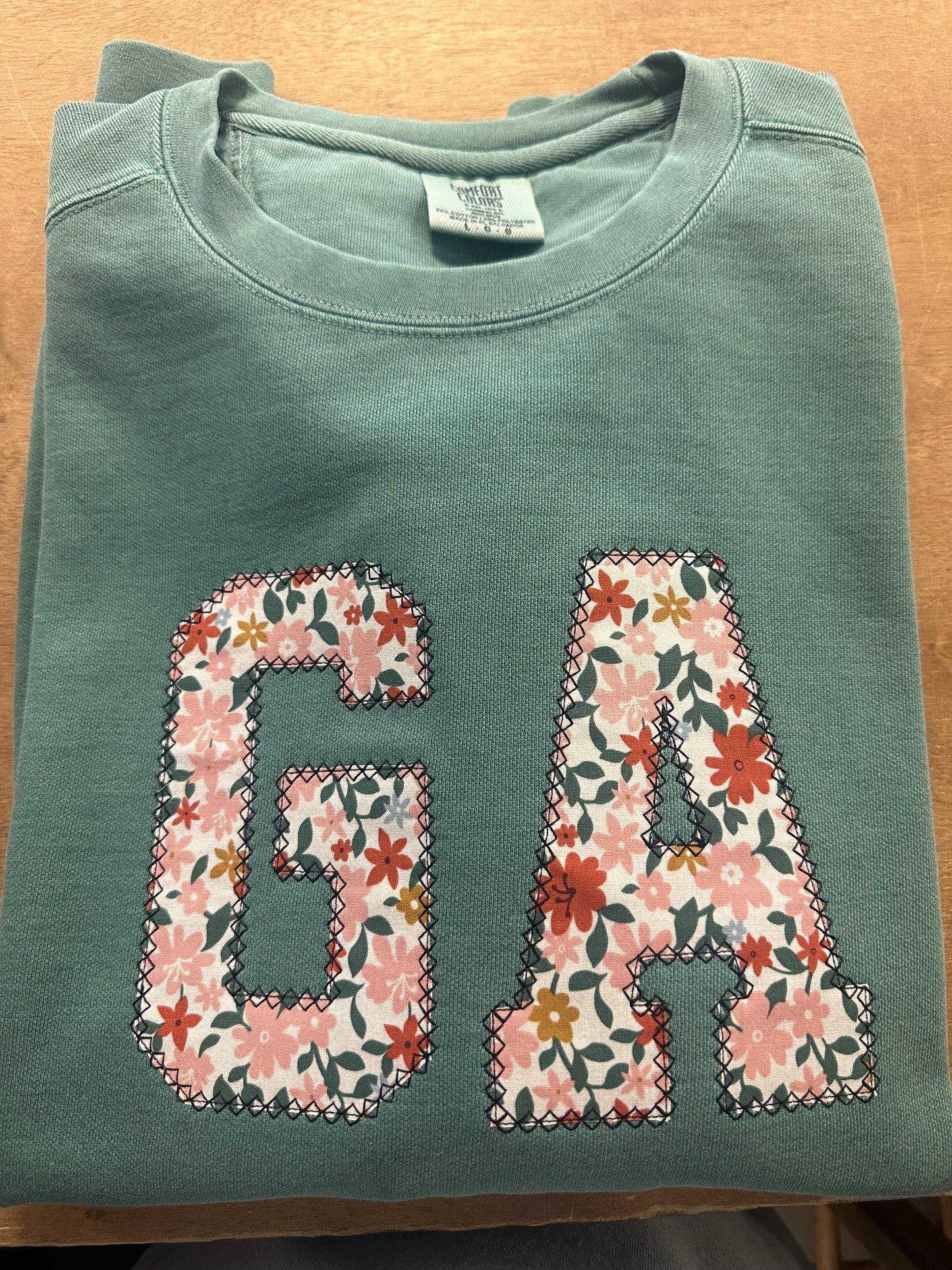 Diamond Stitch State Pride Embroidered Top