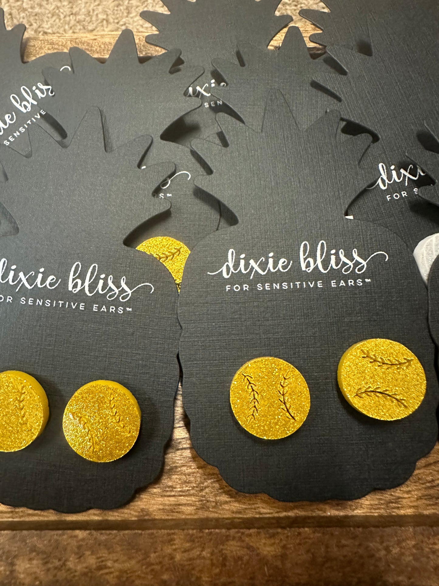 Yellow Softball Acrylic Earrings