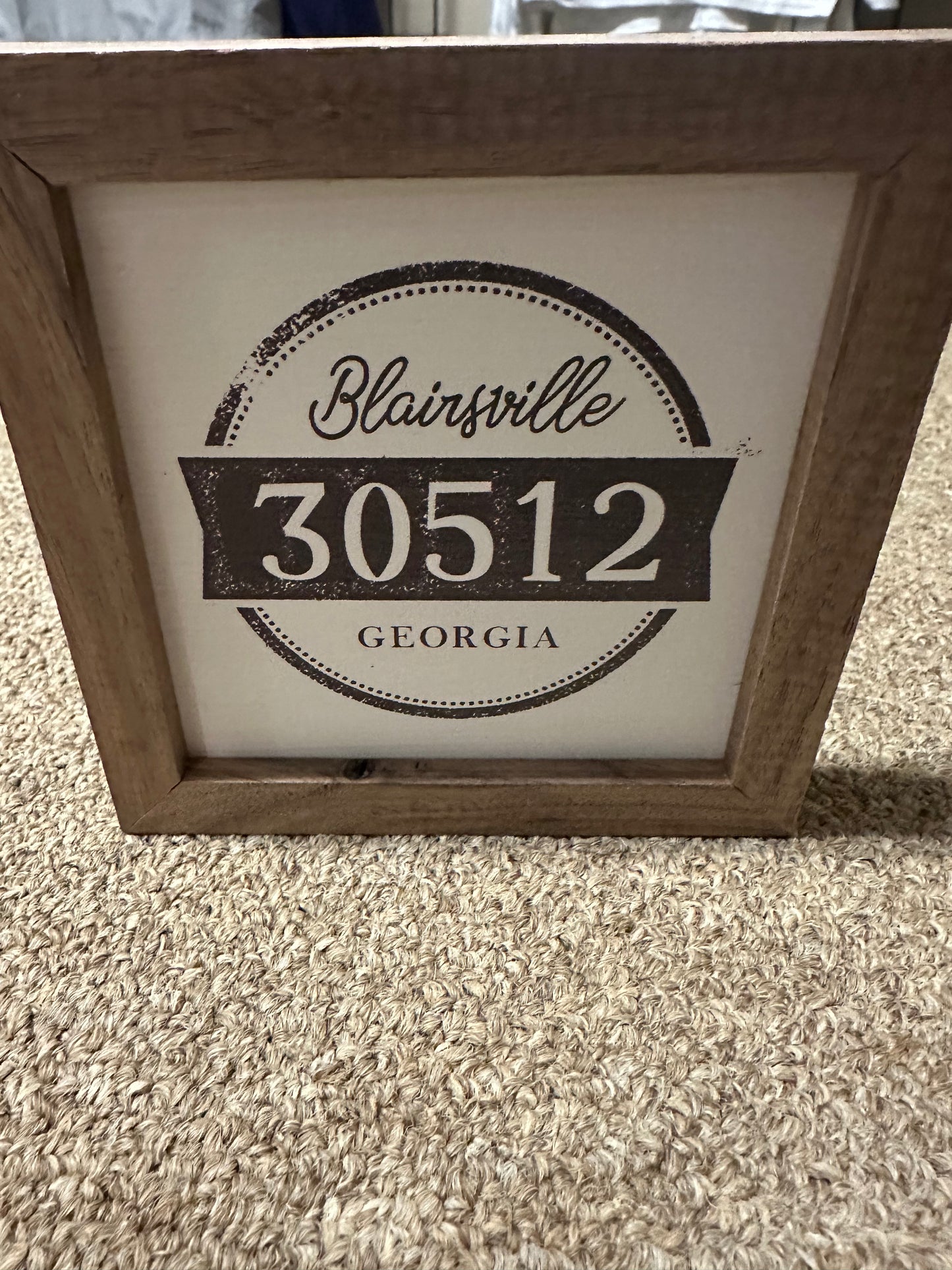 Blairsville Ga Wooden Banner Frame 4*4