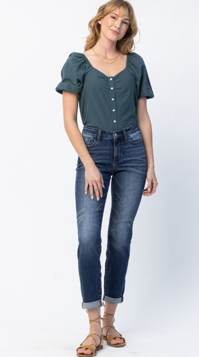 Judy Blue Basic Cuffed Slim Fit