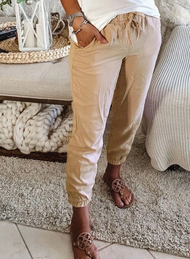 Waist Tie Ladies Pants
