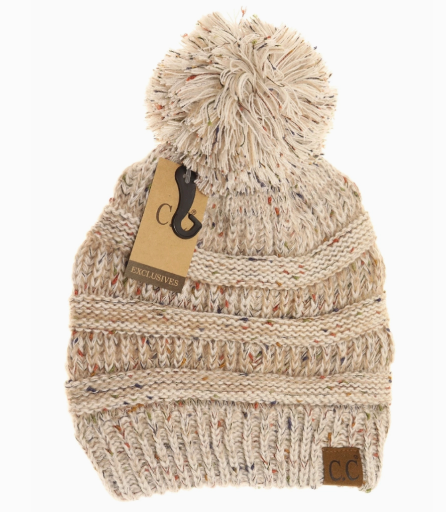 CC Pom Pom Confetti Beanie