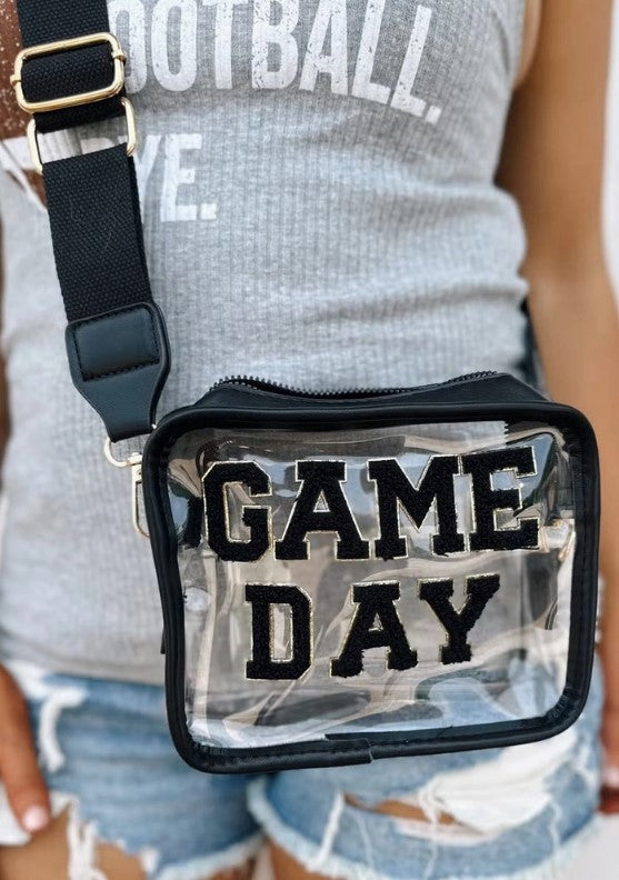 Black Game Day Crossbody