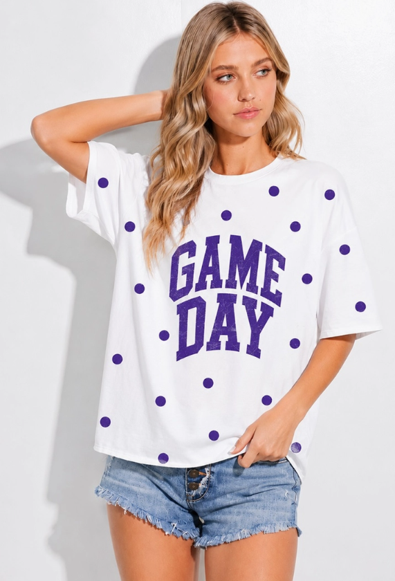 Polka Dot Game Day Tee