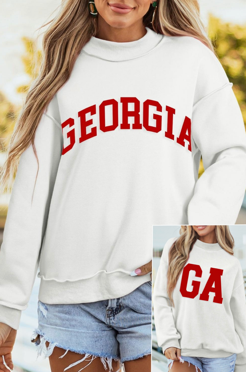GA Reversible Mock Neck Sweatshirt