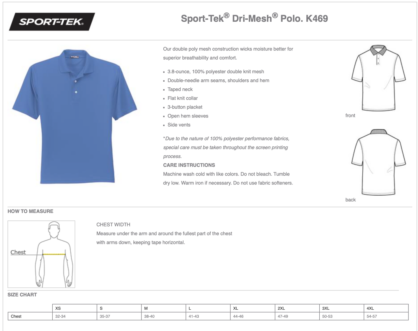 YH Purple Logo Dri Mesh Polo-Adult