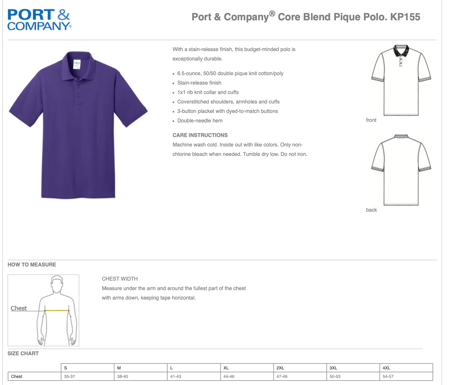 YH Baseball Embroidered Pocket Men's Polo-Purple