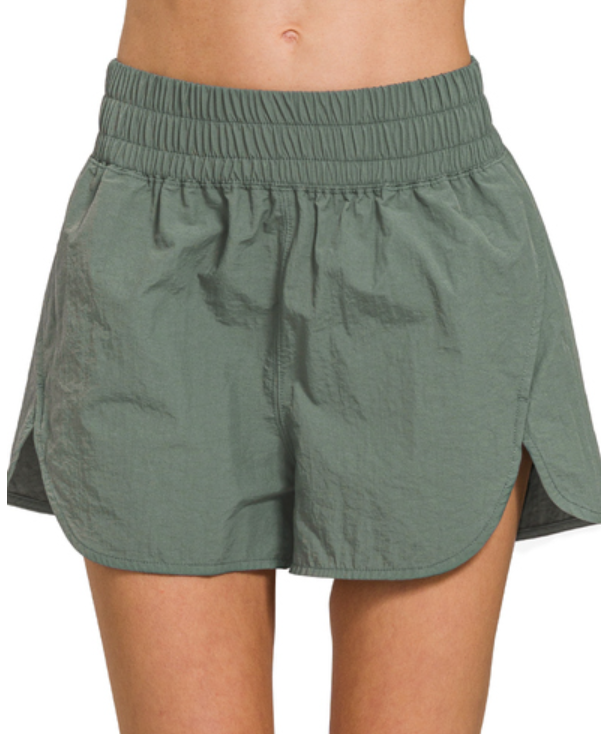 Windbreaker High Rise Shorts