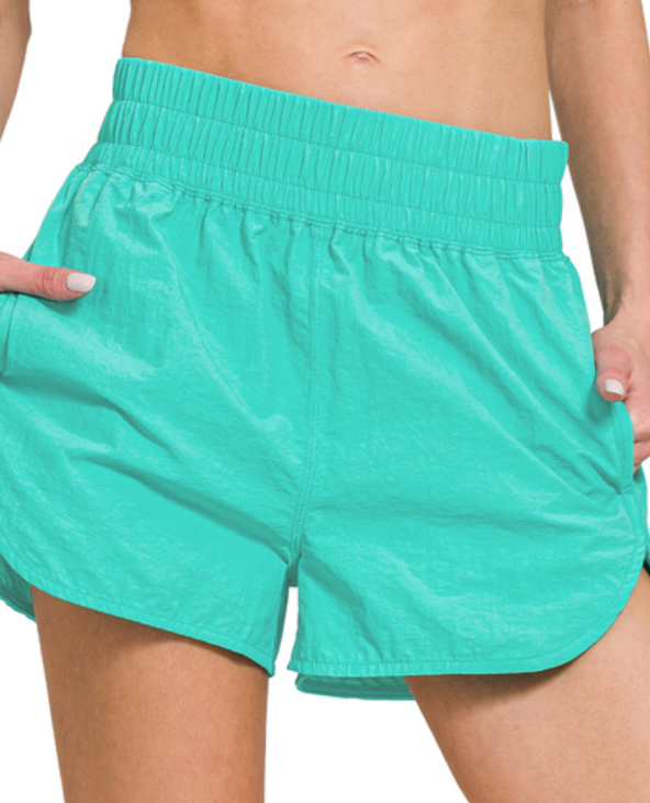 Windbreaker High Rise Shorts