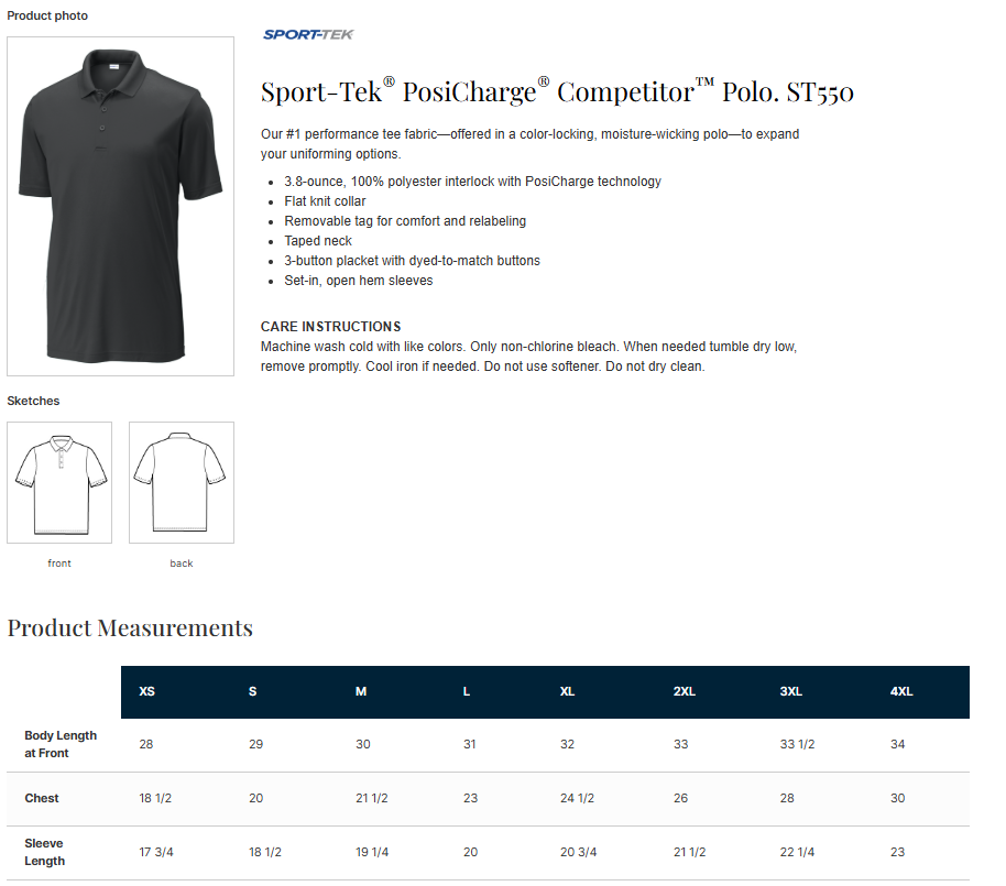 UC Golf Adult PosiCharge Polo