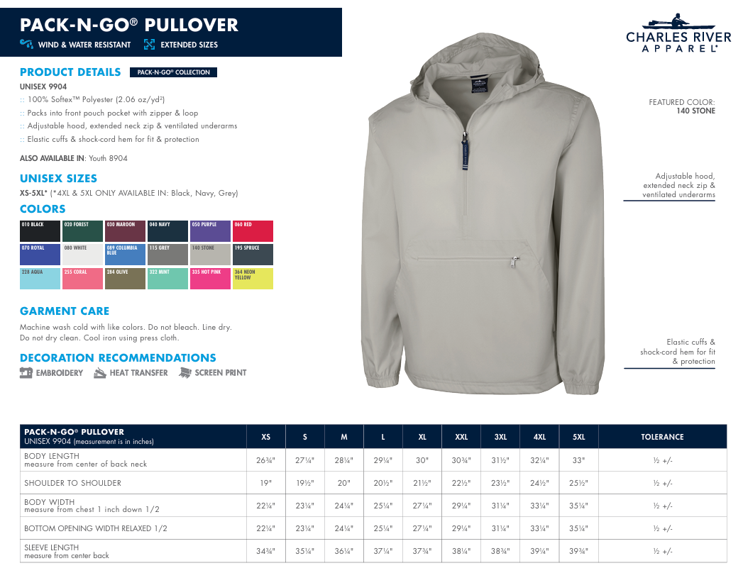 Charles River Unisex Pullover- Towns County Adult