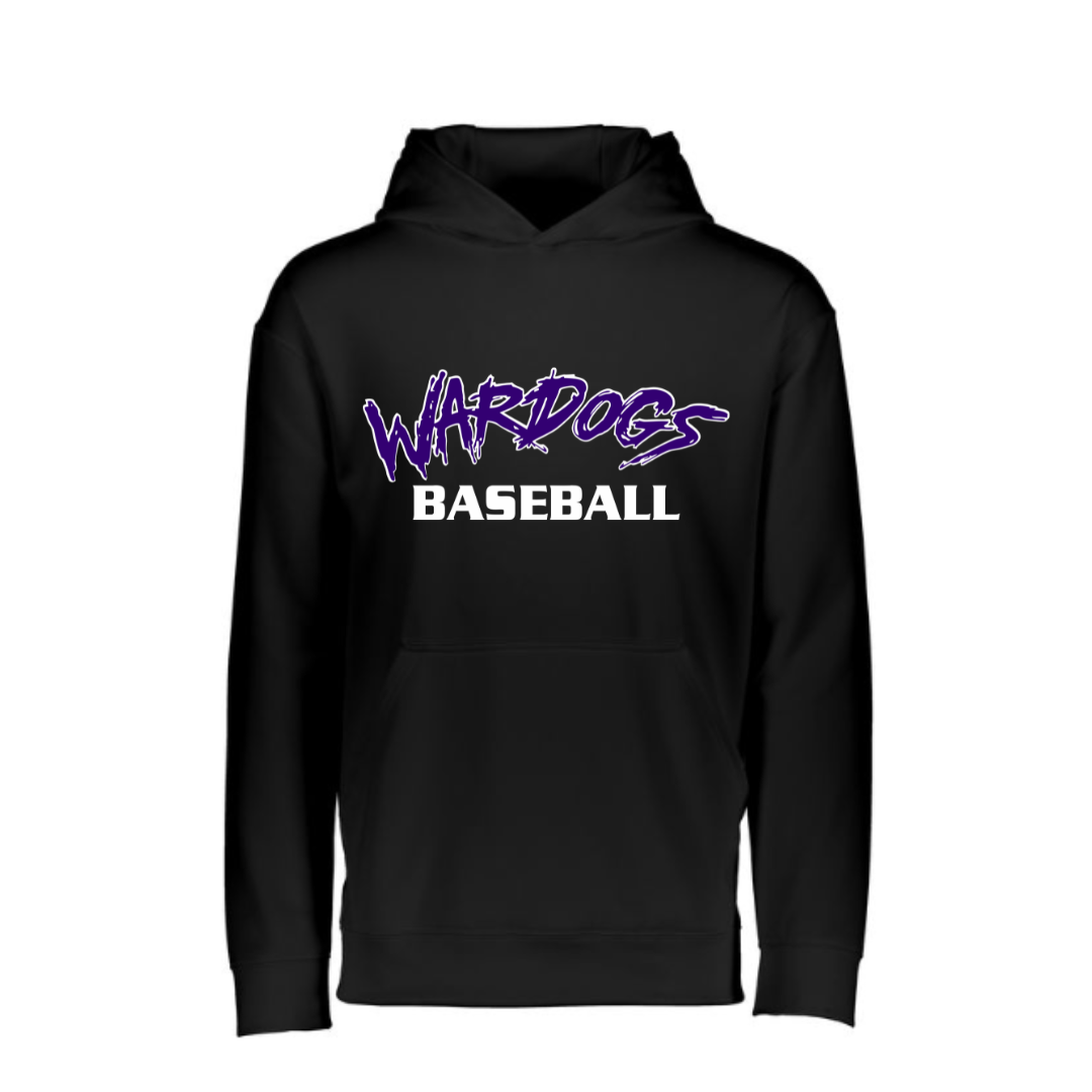 Wardogs Black Moisture Wicking Hooded Sweatshirt- Adult
