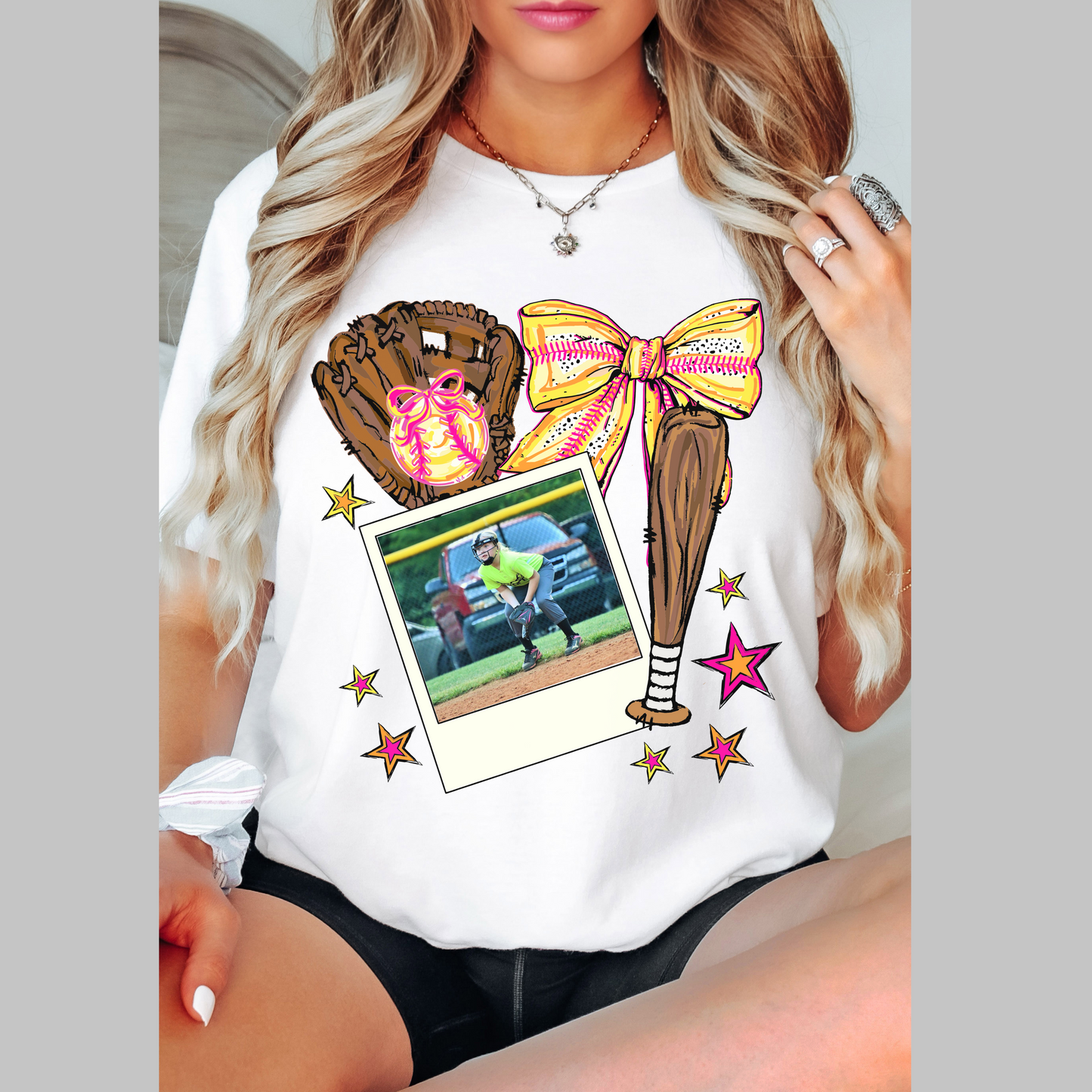 Softball Custom Photo Top