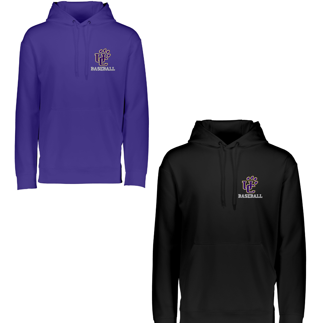UC Baseball Wicking Fleece Hooded Sweatshirt- Adult