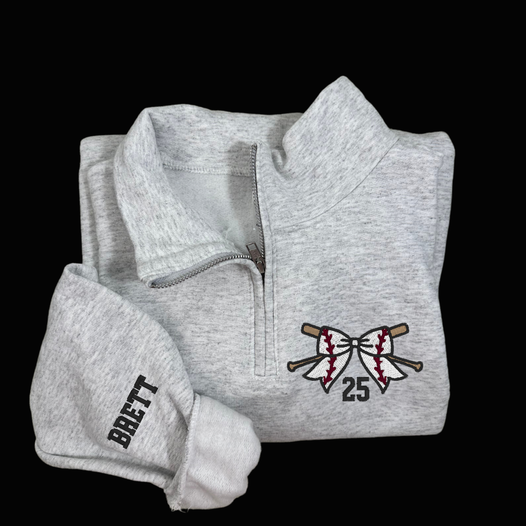 Baseball/Softball 1/4 Zip Personalized