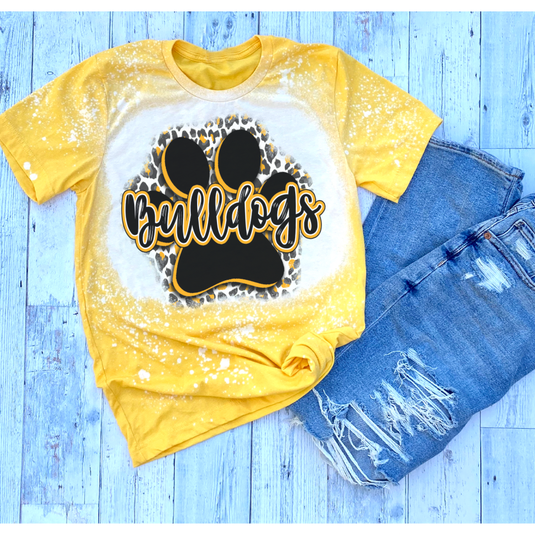 Bleached Bulldogs Leopard Paw Print