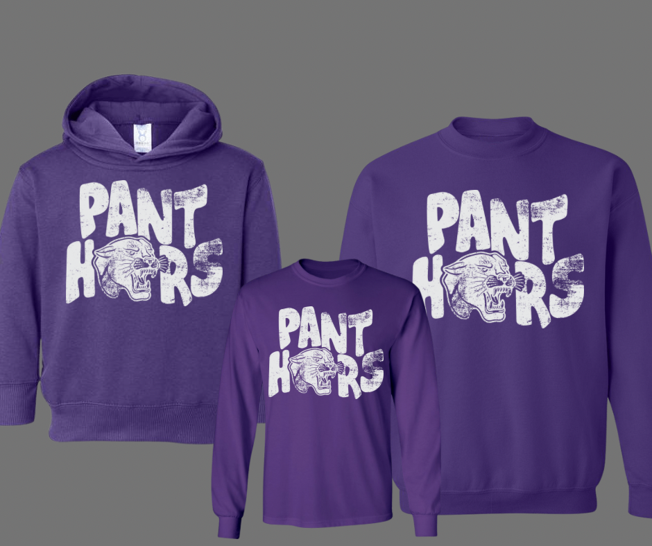 White Retro Panthers- Youth