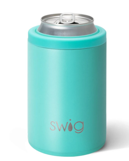 Swig 12 oz Can + Bottle Cooler- Aqua – Southern Peach Apparel and Design