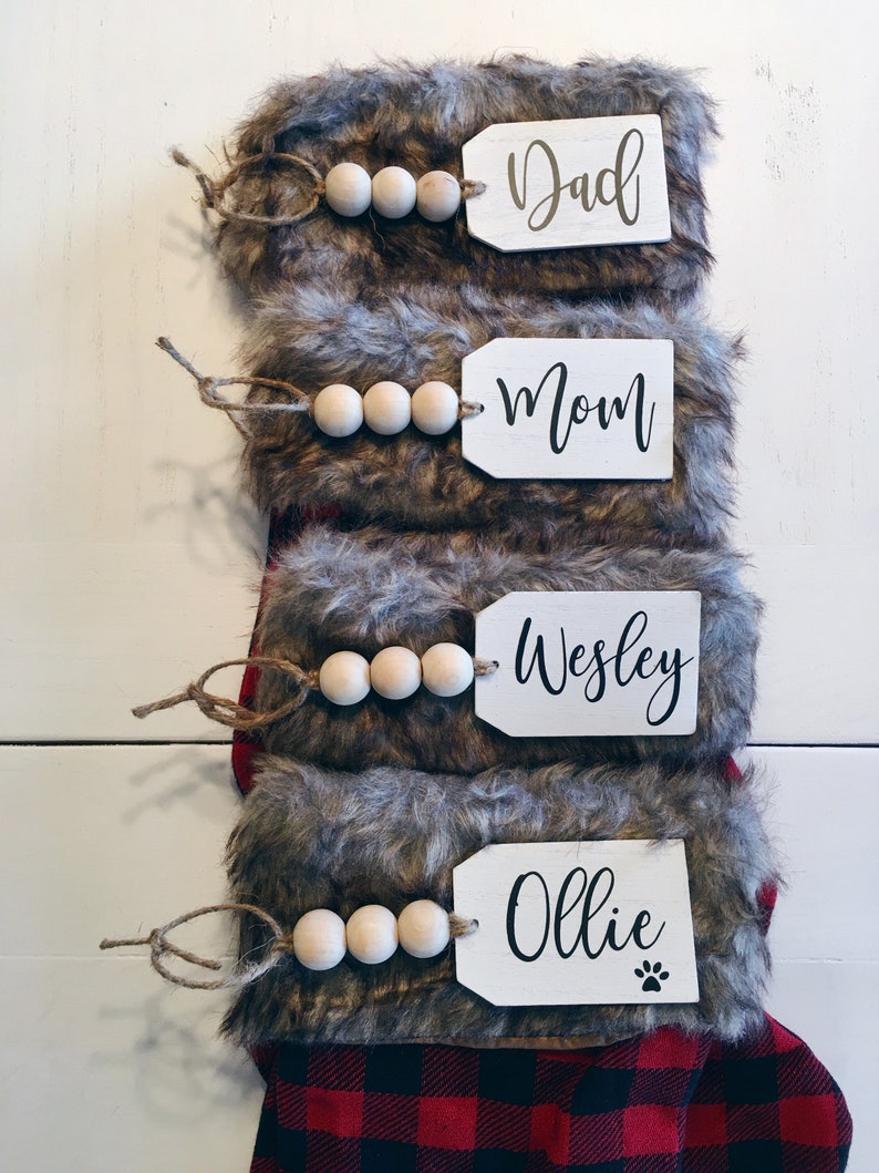 Birchwood Stocking/ Gift Tags