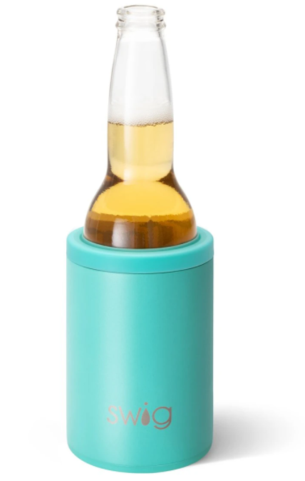 Swig 12 oz Can + Bottle Cooler- Aqua