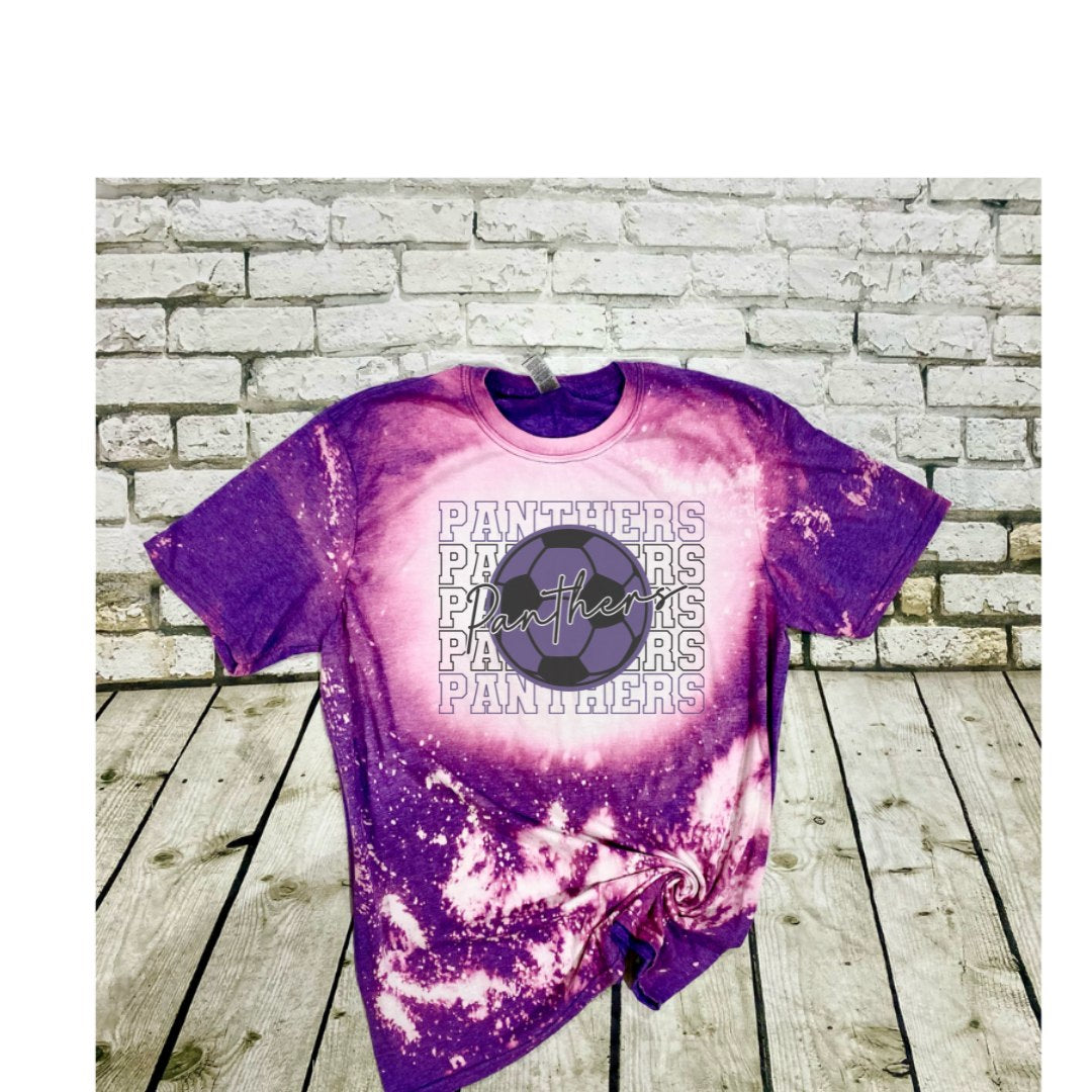 Bleached Panthers Soccer Repeat